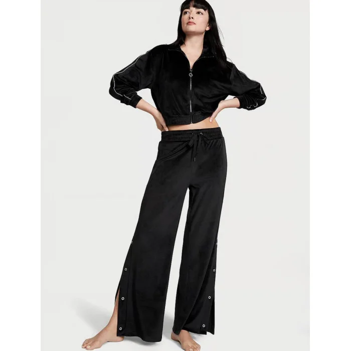 Велюрові штани Victoria’s Secret Velour High-Rise Wide Leg Pants
